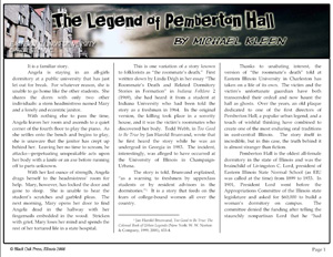 The Legend of Pemberton Hall by Michael Kleen