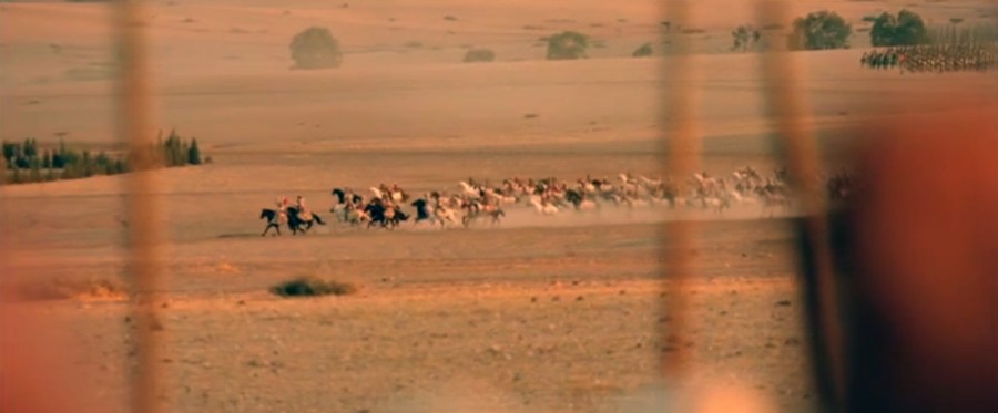 Alexander the Great at the head of his men.