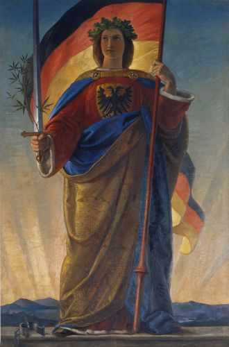 Nationalist depiction of Germania, 1848–49