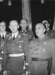 Franco meets with Heinrich Himmler in 1940.