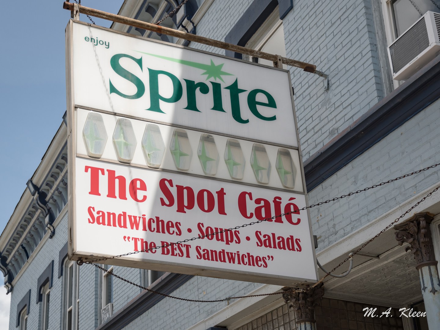 Spot Cafe Vintage Sprite Sign – M.A. Kleen