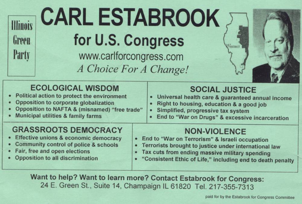 EIU Memories: Carl Estabrook’s Congressional&nbsp;Campaign