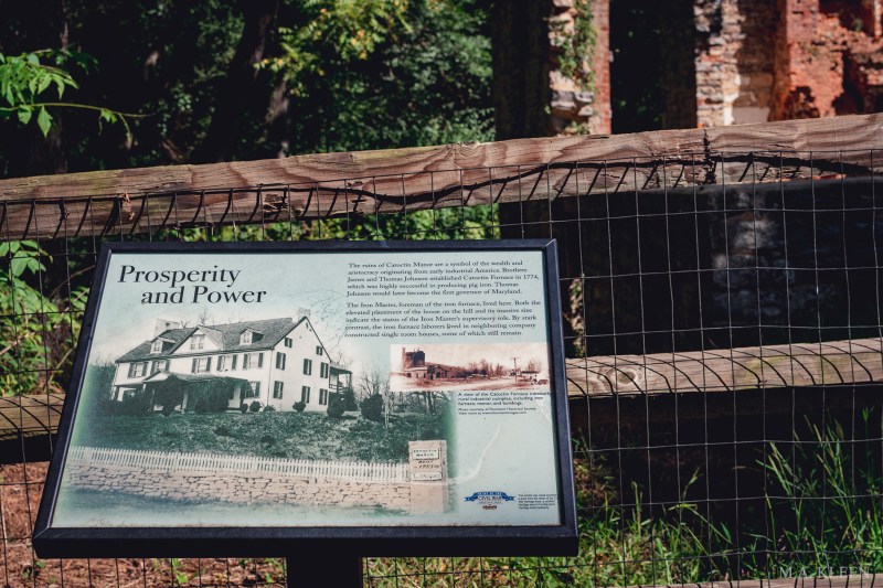 Catoctin Iron Furnace, 12698 Catoctin Furnace Road (U.S. Route 15) in Cunningham Falls State Park in Thurmont, Frederick County, Maryland.