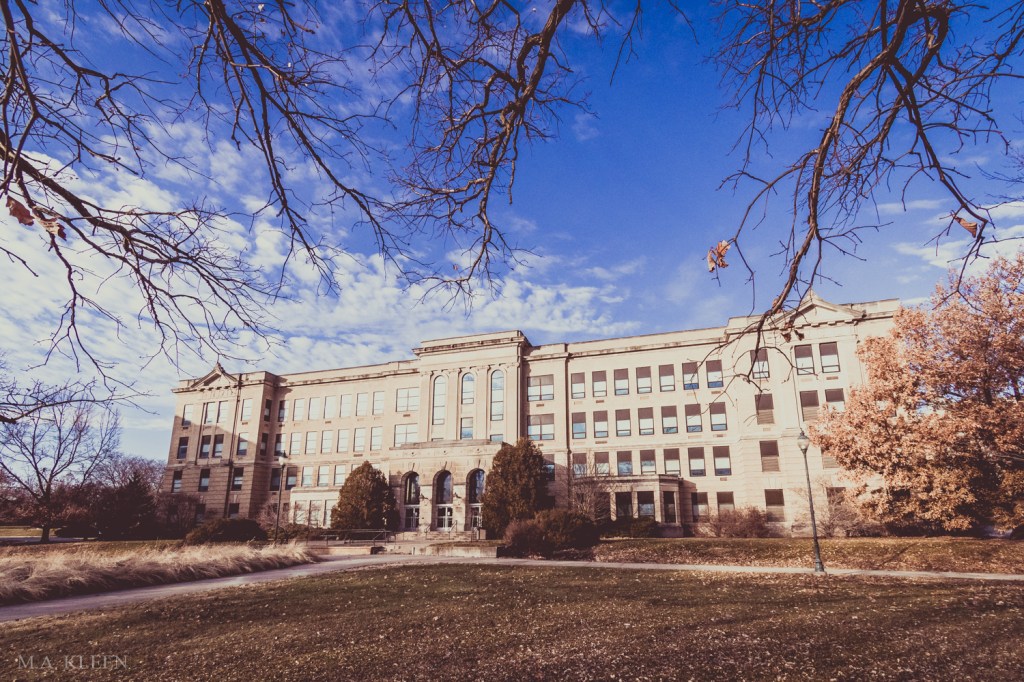 Simpkins Hall at Western Illinois University in Macomb, Illinois.