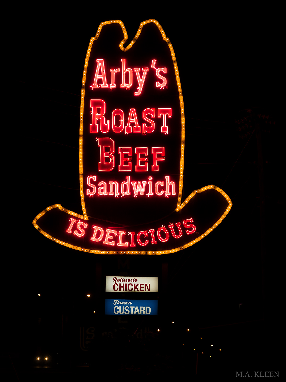 Arby’s Delicious Neon Sign – M.A. Kleen