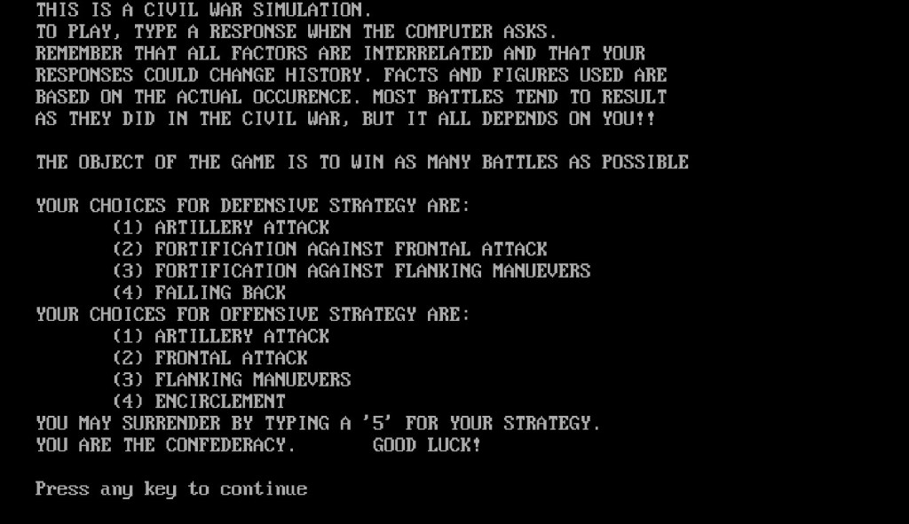 The (Nearly) Forgotten Origins of Civil War Computer&nbsp;Gaming
