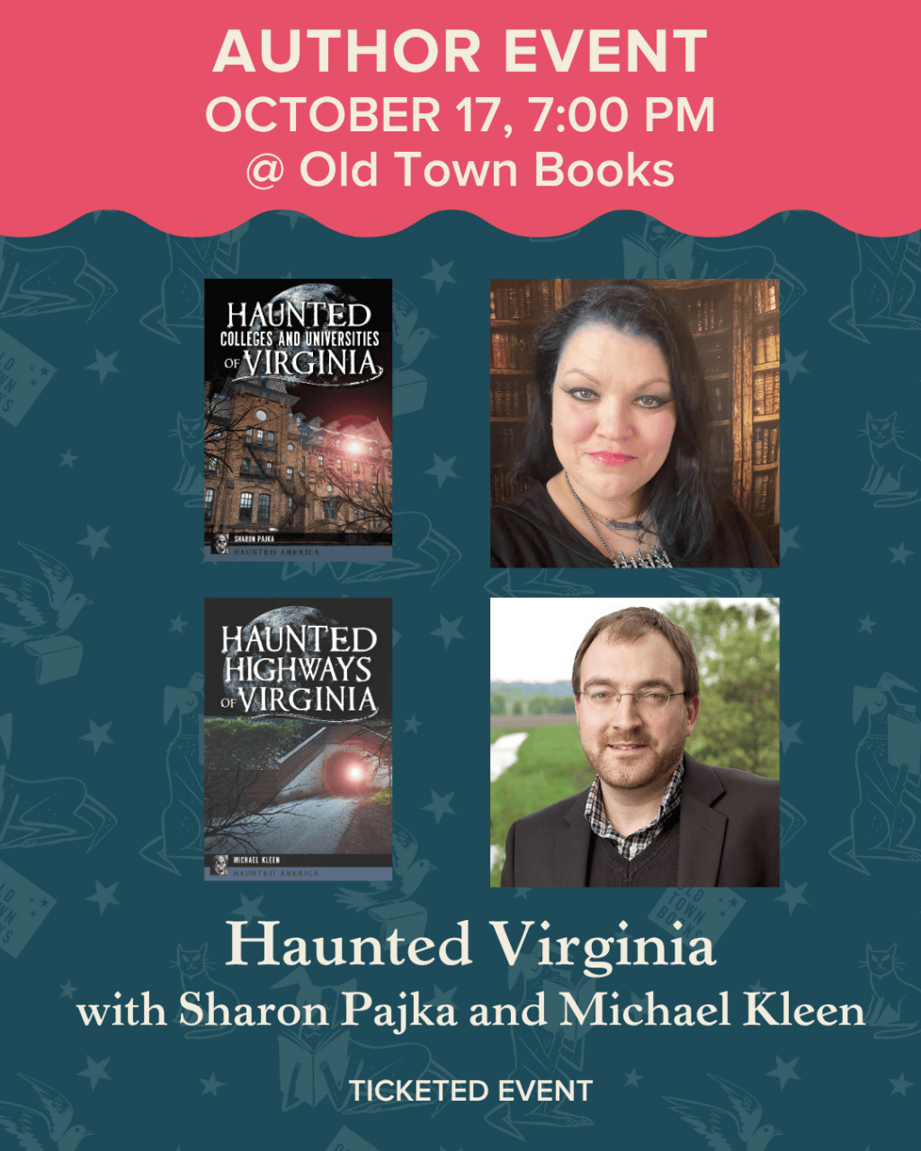 Join me at Old Town Books in Alexandria on Saturday, October 17